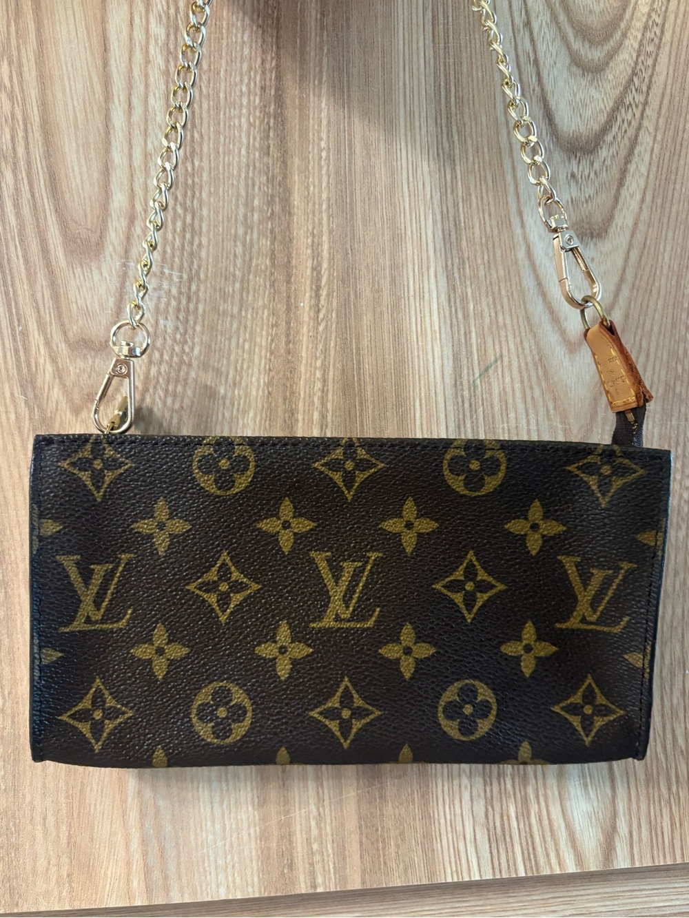 Authentic Louis Vuitton monogram Accessory GM pouch